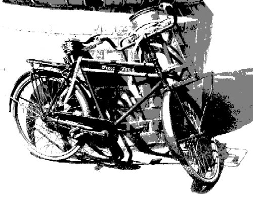 Oude fiets, Posterized